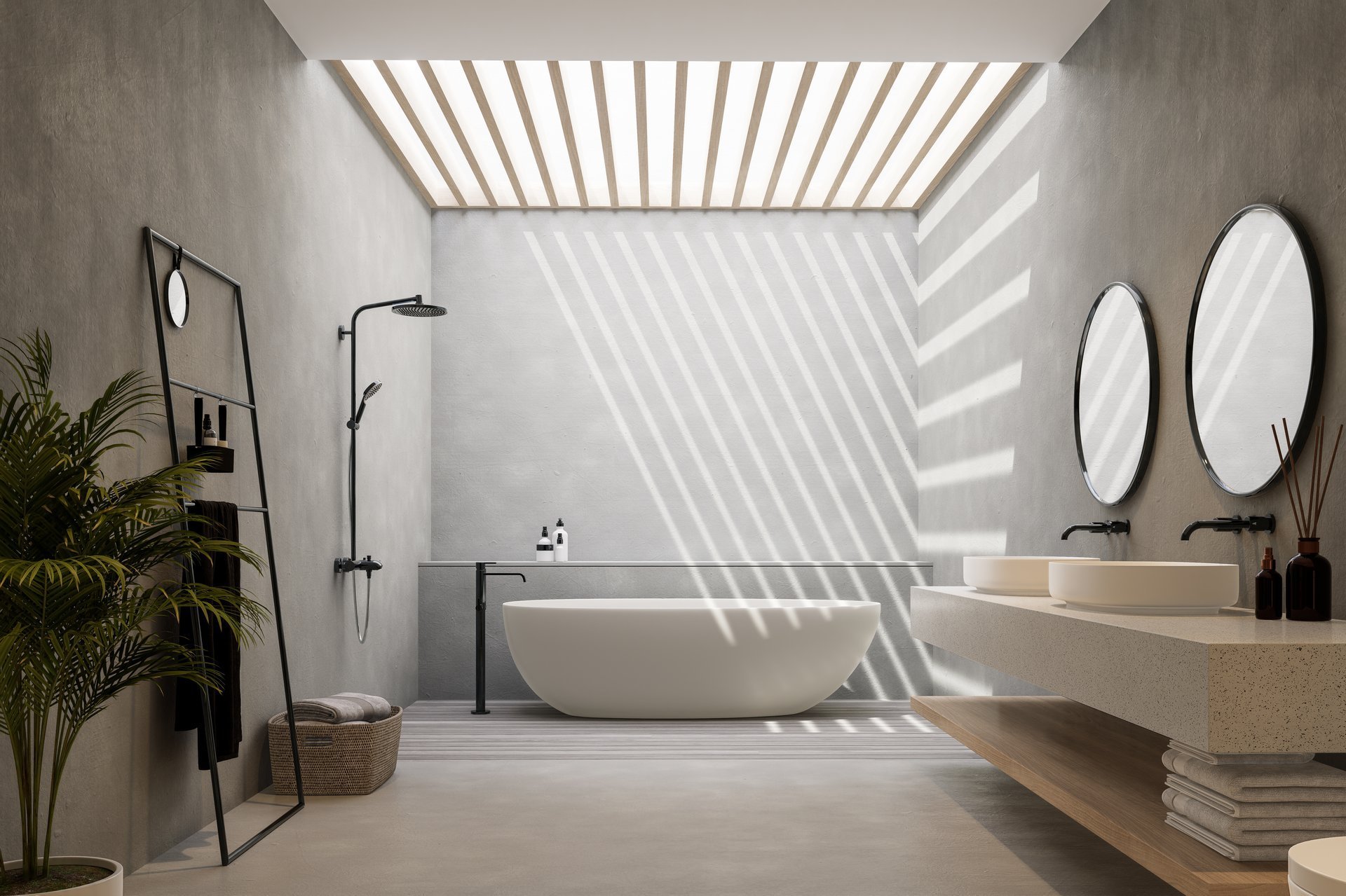 Modern bathroom remodel