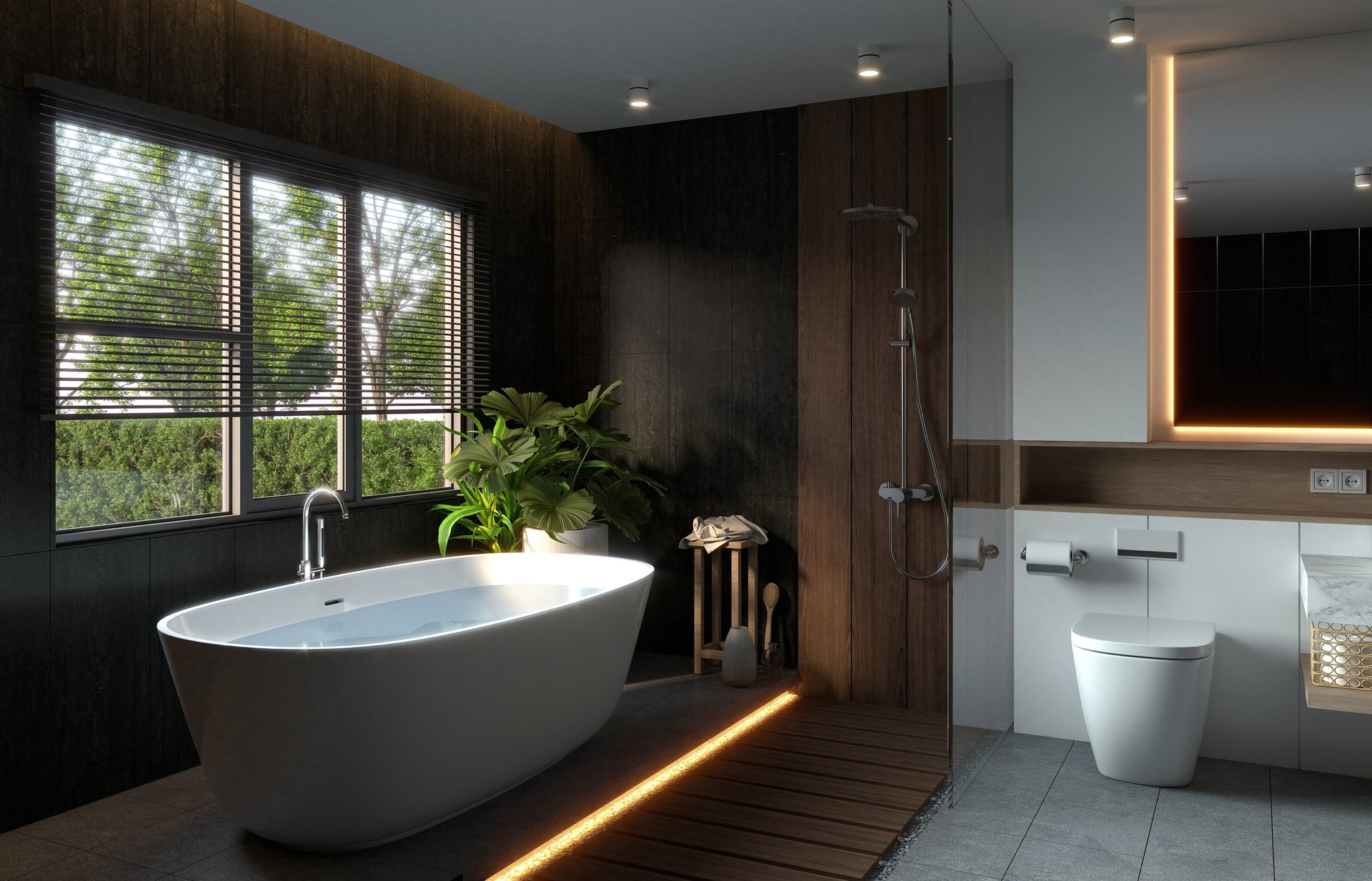 Modern bathroom remodel
