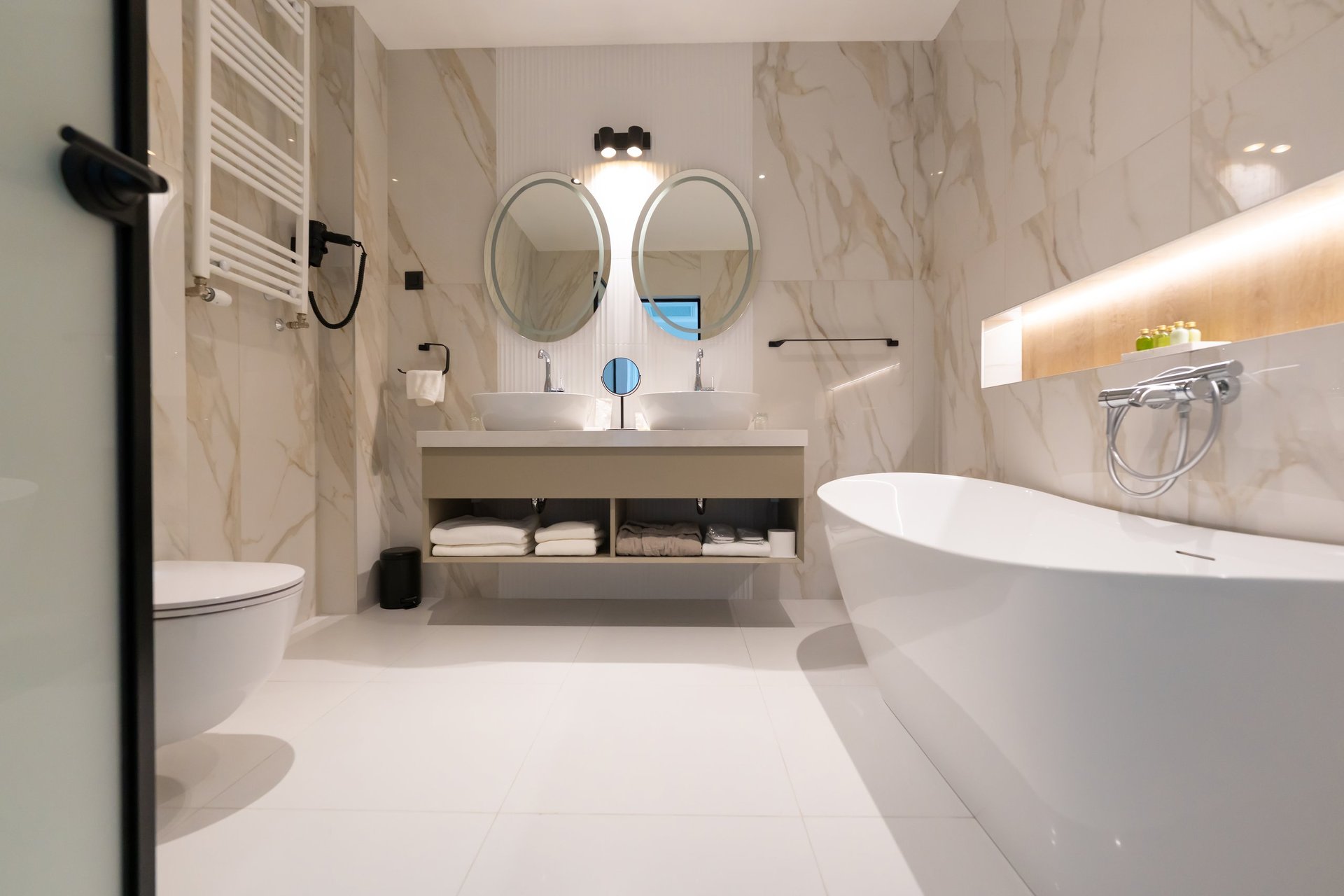 Modern bathroom remodel