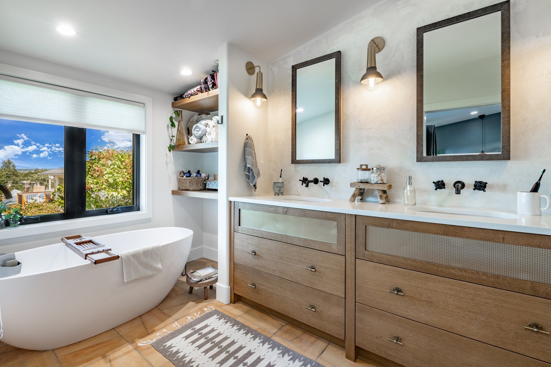 Luxury coastal bathroom remodeling in Coronado