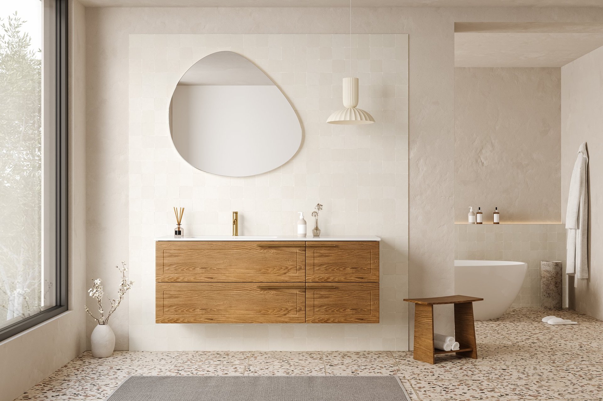 Modern bathroom remodel